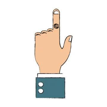 Hand gesture icon image Stock Illustration