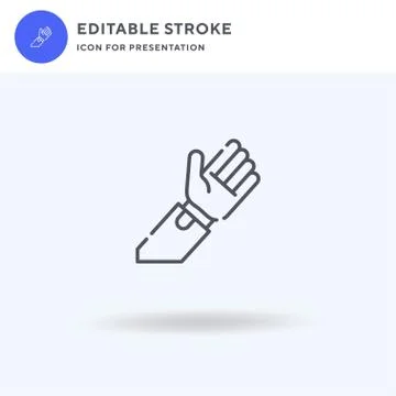 Hand Gesture icon vector, filled flat sign, solid pictogram isolated on white Stock Illustration