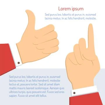 Hand gesture Stock Illustration