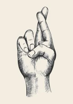 Hand Gesture Stock Illustration