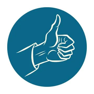 Hand like gesture Stock Illustration