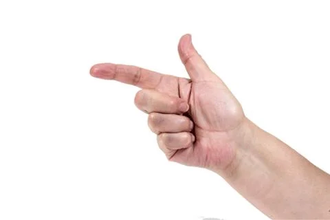 Hand gesture - indicate Stock Photos
