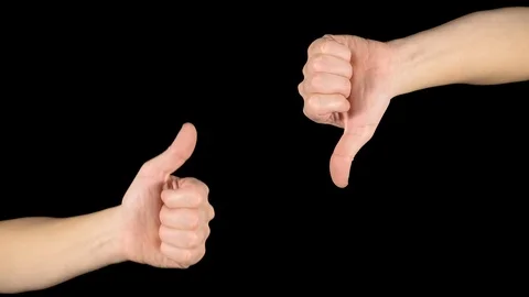 Hand gesture on an isolated black background. Stock Footage 119511819