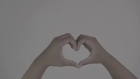 Hand Gesture, Love shape Stock Footage 312849363