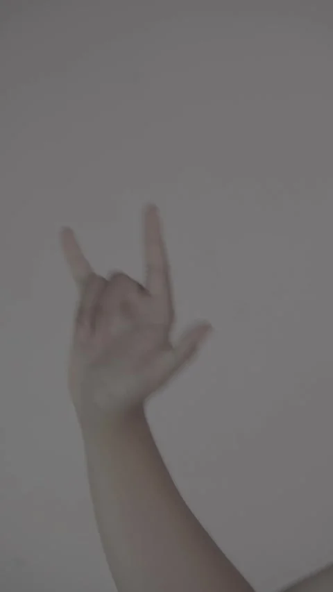 Hand Gesture, metal style Stock-Footage 313250524