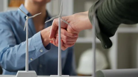 Hand gesture, Office worker Joyfully confirms the deal Against the backgroun Video stock 234738625
