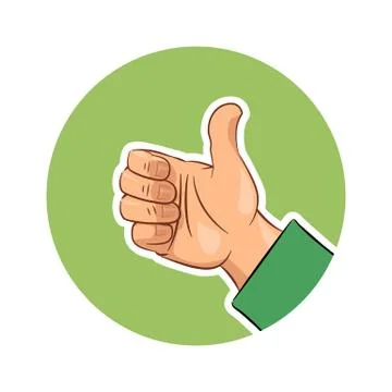 Hand gesture ok Stock Illustration