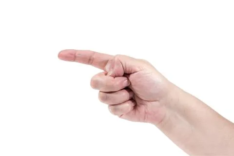 Hand gesture -one Foto stock