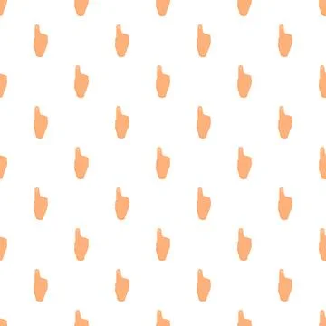 Hand gesture pattern pointing up direction attention Illustrazione stock