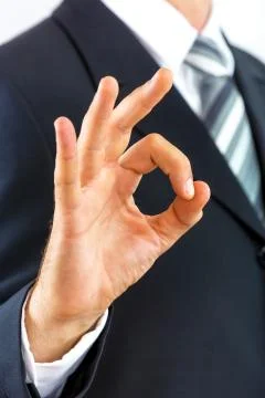 Hand gesture. Stock-Fotos