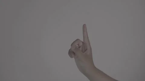 Hand gesture, pointing with finger Stock Footage 312847016