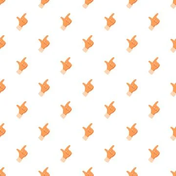 Hand gesture pointing upward repeating seamless pattern Illustrazione stock
