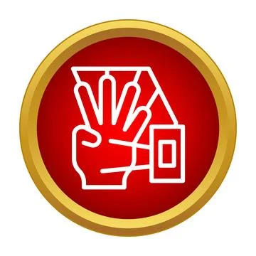 Hand gesture recognizing interface virtual reality technology Illustrazione stock