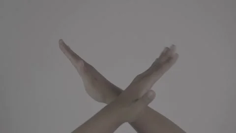 Hand Gesture, refusal gesture Stock Footage 312867816