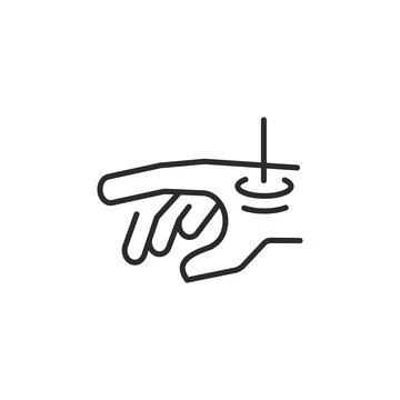 Hand Gesture Remote Control Icon Stock Illustration