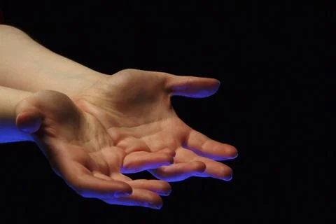  Hand Gesture representing imploring, pleading. Copyright: xCORTIERx/xBSIP... Foto stock