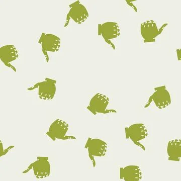 Hand gesture shows class glyph seamless pattern Stock Illustration