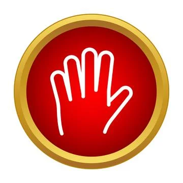 Hand gesture stopping warning danger sign Stock Illustration