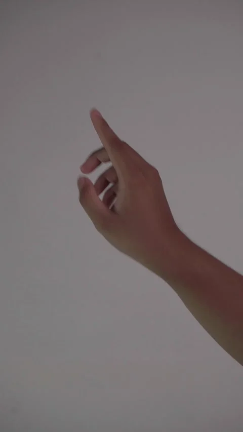 Hand Gesture, swipe Stock Footage 313250787