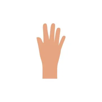 Hand gesture symbol Stock Illustration