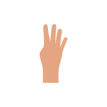 Hand gesture symbol Stock Illustration