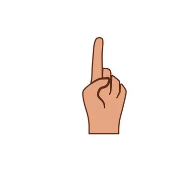 Hand gesture symbol 스톡 일러스트