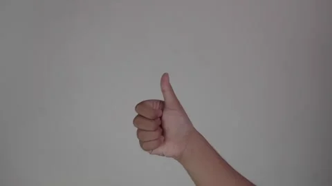 Hand Gesture, Thumb up Stock-Footage 312849148