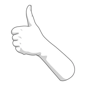 Hand gesture vector illustration good Stock Illustration