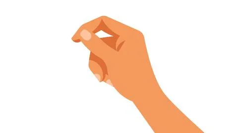 Hand gesture. Vector illustration of human hand Stock Illustration