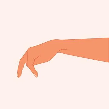 Hand With Gesture Of Walking Vector illustration Stock Illustration