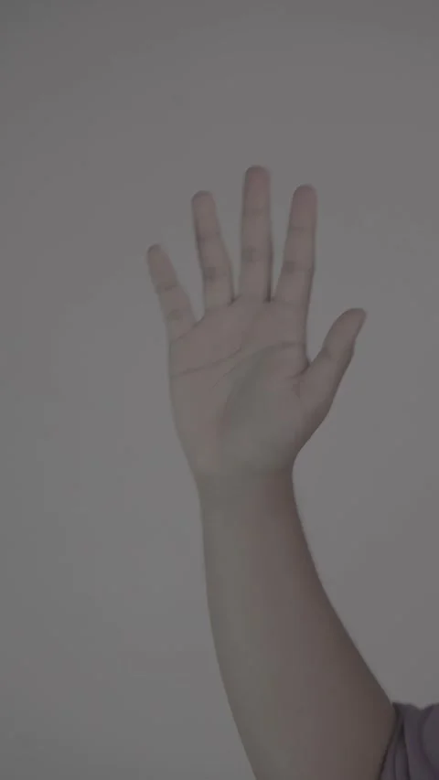 Hand Gesture, Waving Hand Stock Footage 313250361