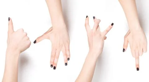 Hand gestures 2 Stock Photos