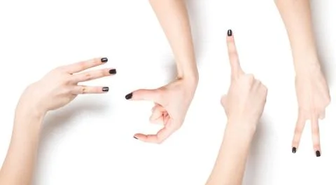 Hand gestures 4 Stock Photos