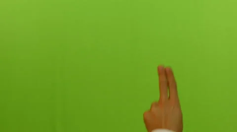 hand gestures against green screen backg... | Stock Video | Pond5