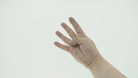 Hand gestures. counting from one to five Stock Footage 106677251