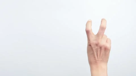 Hand gestures of encouragement Video stock 244698689