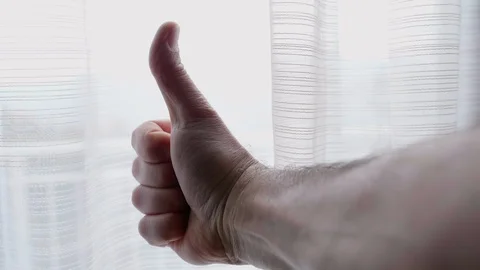 Hand Gestures OK - Close up Stock Footage 124636568