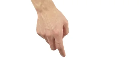 Hand gestures, showing the uses of computer touchscreen, tablet, trackpad. Full  Stock Footage 63463853