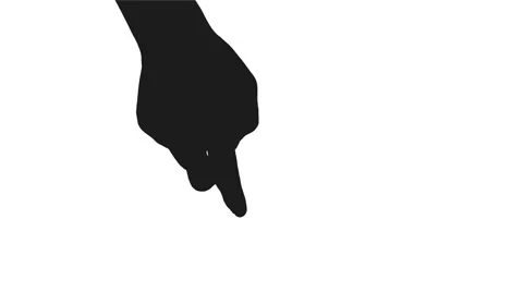 Hand gestures, showing the uses of computer touchscreen, tablet, trackpad. Full  Stock Footage 63463914