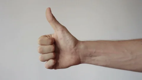 Hand Gesturing Like Sign Isolated and Steady Stock Footage 90765851