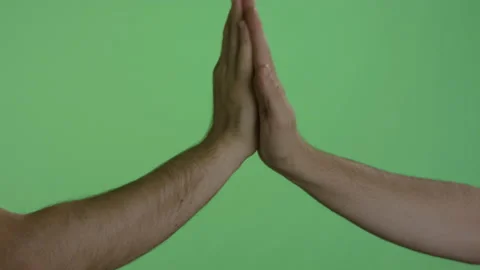 Hand giving high five Stock Footage 149180782