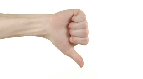 Hand giving the thumbs down sign 動画素材 37381686