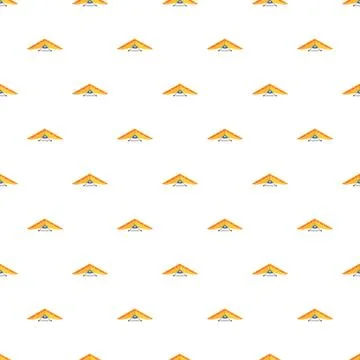 Hand gliders forming a seamless pattern on white background Stock Illustration