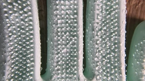 Hand Gloves - Macro Shot - Backwards Stock Footage 285847669