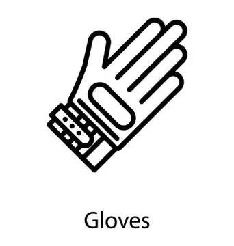 Hand Gloves Vector Stock Illustration