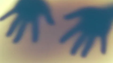 Hand Glow Upsidedown  Stock Footage 995219