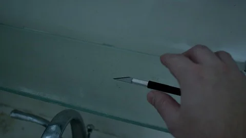 Hand Grabbing Knife Stock Footage 103062503