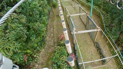 A hand grasping the cable to start the  game Video stock 103386323