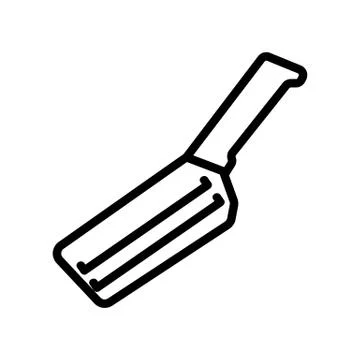 Hand grater with handle icon vector outline illustration Illustration