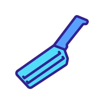 Hand grater with handle icon vector outline illustration Illustration
